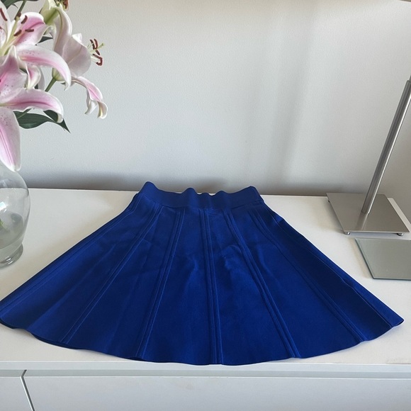 Ted Baker London Skirt Size 2 A-line Skater Fit Flare Cobalt - Picture 3 of 5